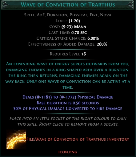 Wave of Conviction of Trarthus